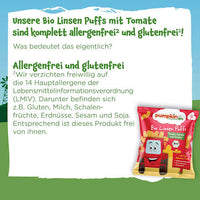 Kindersnack Linsen Puffs mit Tomate, Karotte & Kräutern ab 1 Jahr, 20 g