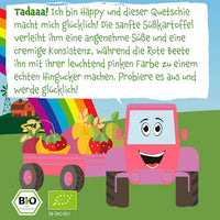 Quetschie Birne, Erdbeere, Süßkartoffel, Rote Beete, Banane & Hafer, ab 6 Monaten, 100 g