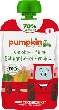 Quetschie Karotte, Birne, Süßkartoffel & Brokkoli ab 6 Monaten, 100 g