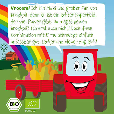 Quetschie Karotte, Birne, Süßkartoffel & Brokkoli ab 6 Monaten, 100 g