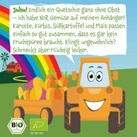 Quetschie Karotte, Kürbis, Süßkartoffel & Mais ab 6 Monaten, 100 g