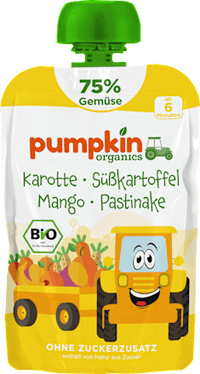 Quetschie Karotte, Süßkartoffel, Mango & Pastinake ab 6 Monaten, 100 g