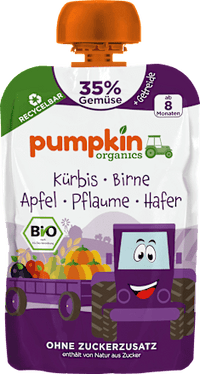 Quetschie Kürbis, Birne, Apfel, Pflaume, Hafer, ab dem 8. Monat, 100 g