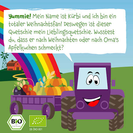 Quetschie Kürbis, Birne, Apfel, Pflaume, Hafer, ab dem 8. Monat, 100 g