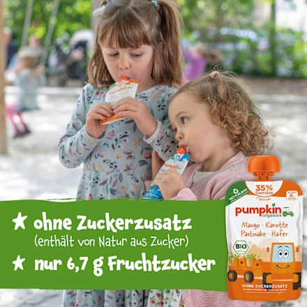 Quetschie Mango, Karotte, Pastinake und Hafer, ab 6 Monaten, 100 g
