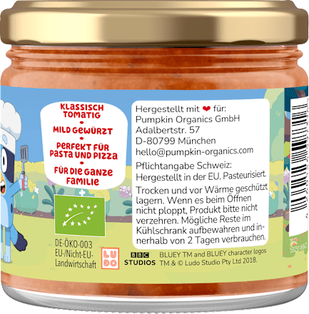 Tomatensauce Bluey ab 3 Jahren, 340 g