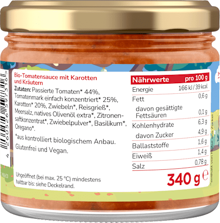 Tomatensauce Bluey ab 3 Jahren, 340 g