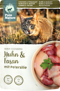 Nat kattenvoer met kip, fazant &amp; peterselie, 85 g