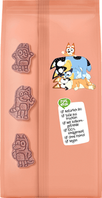Kinderkekse Bluey Dinkel-Kirsche-Erdbeere ab 3 Jahren, 125 g