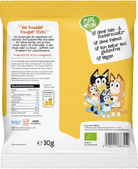 Kindersnack Bluey Knusper Sticks Karotte & Süßkartoffel ab 12 Monaten, 30 g