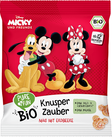 Kindersnack Knusper Zauber Mais mit Erdbeere ab 12 Monaten, 30 g