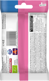 Kindersnack Power Häppchen Vollkorn-Haferriegel Apfel, Himbeeren & Erdbeeren, ab 12 Monaten, 40 g