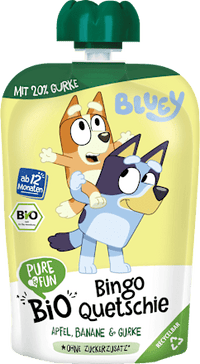 Quetschie Bluey mit Apfel, Banane & Gurke ab 12 Monaten, 100 g