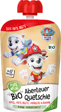 Quetschie Paw Patrol Apfel, rote Beete, Erdbeere & Banane ab 12 Monaten, 100 g