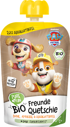 Quetschie Paw Patrol Birne, Aprikose & Süßkartoffel ab 12 Monaten, 100 g