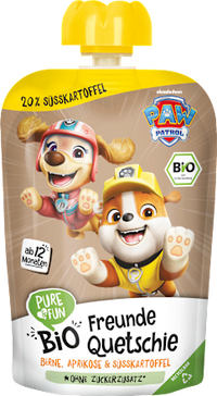 Quetschie Paw Patrol Birne, Aprikose & Süßkartoffel ab 12 Monaten, 100 g