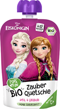 Quetschie Zauber Anna & Elsa Apfel & Erdbeere ab 12 Monaten, 100 g