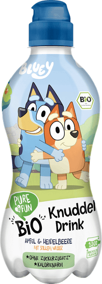 PURE & FUN Saft & Wasser Bluey Apfel & Heidelbeere mit stillem Wasser ab 3 Jahren, 330 ml EINWEG
