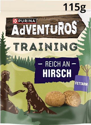 Hondensnacks met hert, training, 115 g