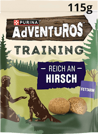 Hondensnacks met hert, training, 115 g