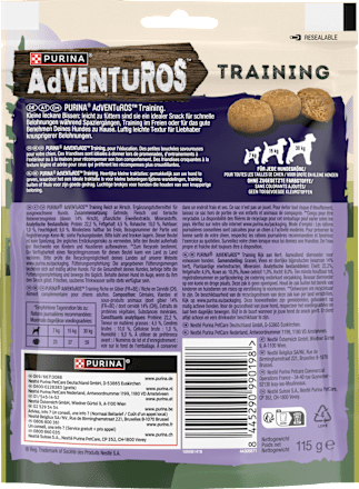 Hondensnacks met hert, training, 115 g