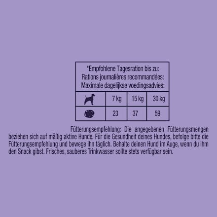 Hondensnacks met hert, training, 115 g