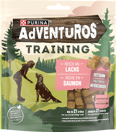 Hondensnacks met zalm, training, 115 g