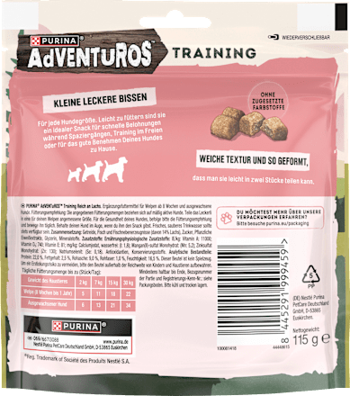 Hundeleckerli mit Lachs, Training, 115 g