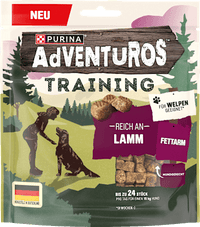 Hundeleckerli mit Lamm, AdVENTuROS Training, 115 g