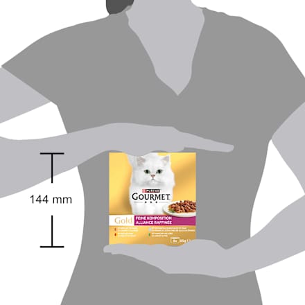 Natvoer voor katten Fijne Samenstelling Multipack (8x85 g), 680 g