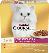 Natvoer voor katten Fijne Samenstelling Multipack (8x85 g), 680 g