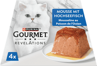 Nassfutter Katze Hochseefisch in Sauce, Revelations Mousse Multipack (4x57g), 228 g