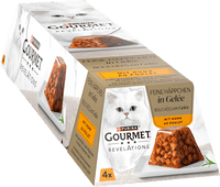 Nassfutter Katze Huhn in Gelée, Revelations feine Häppchen Multipack (4x57 g), 228 g