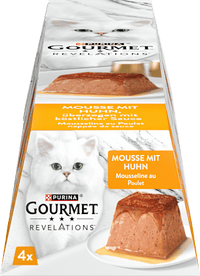 Nassfutter Katze Huhn in Sauce, Revelations Mousse Multipack (4x57 g), 228 g
