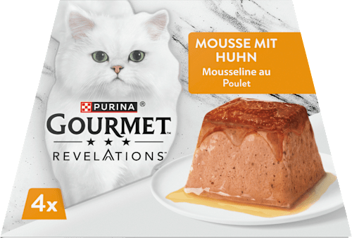 Nassfutter Katze Huhn in Sauce, Revelations Mousse Multipack (4x57 g), 228 g
