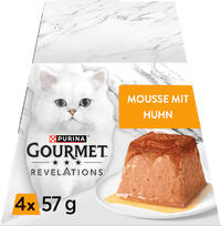 Nassfutter Katze Huhn in Sauce, Revelations Mousse Multipack (4x57 g), 228 g
