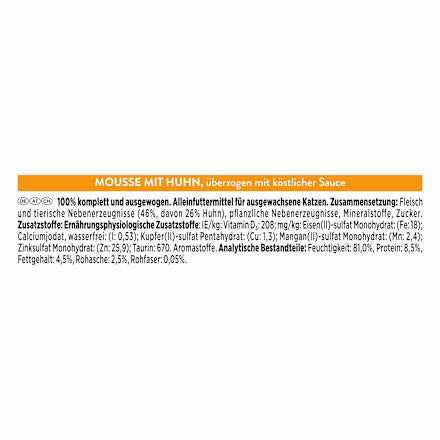 Nassfutter Katze Huhn in Sauce, Revelations Mousse Multipack (4x57 g), 228 g