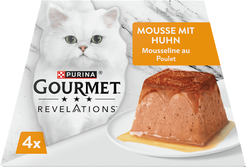 Nassfutter Katze Huhn in Sauce, Revelations Mousse Multipack (4x57 g), 228 g