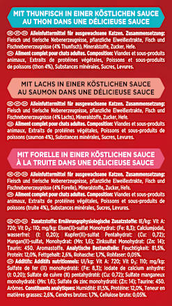 Nat kattenvoer met vis, Mon Petit intense, multipack (6 x 50 g), 300 g