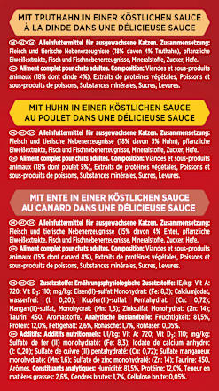 Nat kattenvoer met gevogelte, Mon Petit intense, multipack (6 x 50 g), 300 g