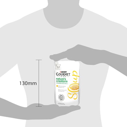 Nat kattenvoer met kip in bouillon, soep, 40 g