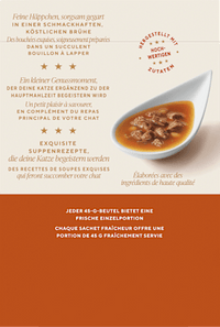 Nassfutter Katze mit Huhn, Rind & Truthahn, Soup Royale, Multipack (6x45 g), 270 g