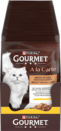 Nat kattenvoer met kip &amp; spinazie, à la carte, 85 g