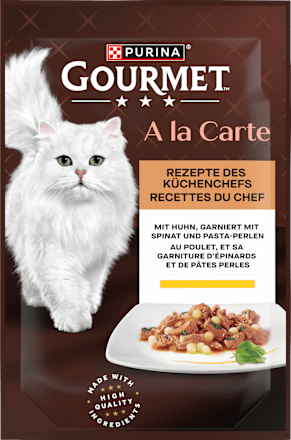 Nat kattenvoer met kip &amp; spinazie, à la carte, 85 g