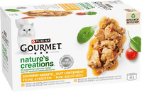 Nat kattenvoer met kip en kalkoen, Nature's Creations, multipack (4 x 85 g), 340 g