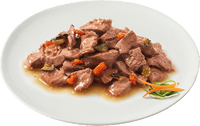 Nat kattenvoer met kalfsvlees &amp; groenten, Perle - heerlijke reepjes in saus, 85 g