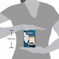 Nat kattenvoer met zalm, parel - heerlijke reepjes in saus, 85 g