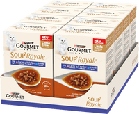 Nassfutter Katze mit Lachs & Kabeljau oder Scholle, Soup Royale, Multipack (6x45 g), 270 g