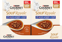 Nassfutter Katze mit Lachs & Kabeljau oder Scholle, Soup Royale, Multipack (6x45 g), 270 g