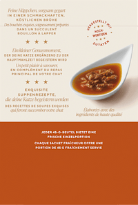 Nassfutter Katze mit Lachs & Kabeljau oder Scholle, Soup Royale, Multipack (6x45 g), 270 g